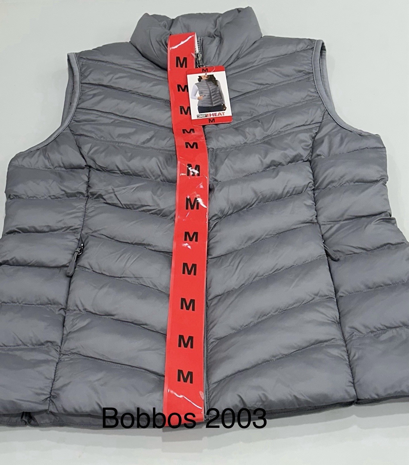 32 Degrees Heat Women's Lightweight Puffer Vest, Blue (Gray), Size M