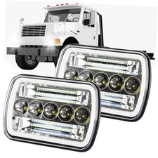 130W 800 Brightness 5x7 7x6 Headlights A-FIT FOR International 4700 4900 IX
