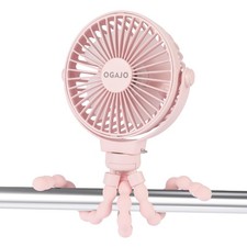 Portable Stroller Fan Rechargeable USB Personal Clip On Fans, 360  Rotate 3 S...