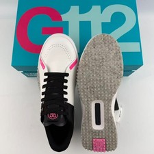 New G/FORE Men's G.112 Golf Shoes--Snow/Onyx--PU Leather Sneakers US 10-12