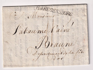 1803 Brief Regensburg Geschäftsübergabe 3 Autographen Freiherren von Dittmer
