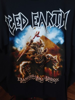 Iced Earth Framing Armageddon T Shirt Men's Size Medium