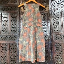 KUHL Skylar Dress Womens M Gray Emberglow Floral Gym Hiking Athletic Gorpcore
