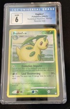 Mysterious Treasures 41 Bayleef Reverse Holo CGC 6