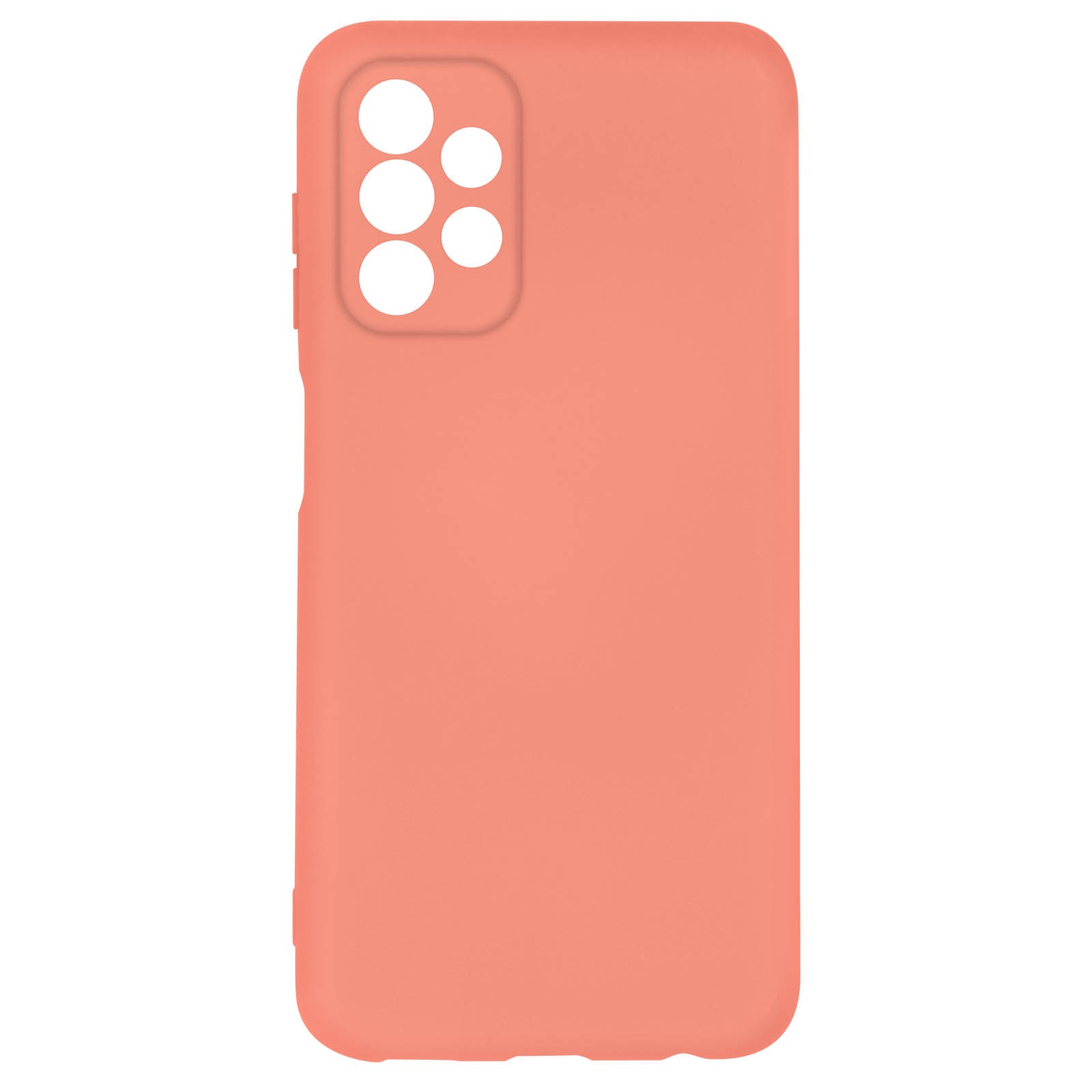 Coque Galaxy A13 silicone semi-rigide rose soft-touch protection arrière antichoc