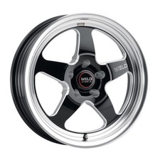 Weld Racing Wheels Ventura Drag 17x11 43 Black Milled 5x120.65 5x4.75 Qty 1