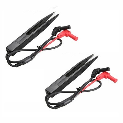 2* Multimeter Meter SMD Tweezers Capacitance Resistance Diode Test Tester Pen aq