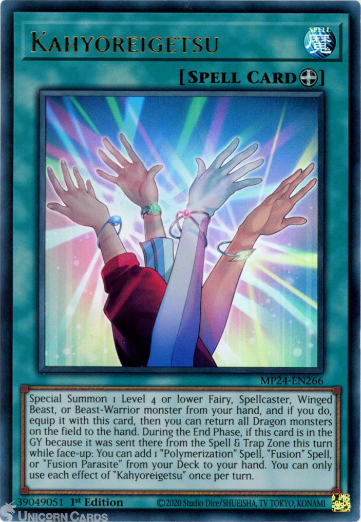 MP24-EN266 Kahyoreigetsu : Ultra Rare 1st Edition YuGiOh Card