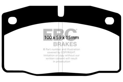 EBC Greenstuff Front Brake Pads for 89-95 Lotus Elan (M100) 1.6 Turbo