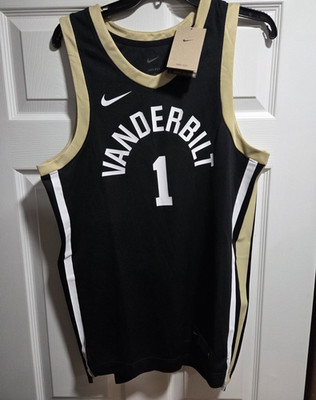 Nike Vanderbilt Commodores Basketball Jersey Men's sz M Rare Gray #1 medium