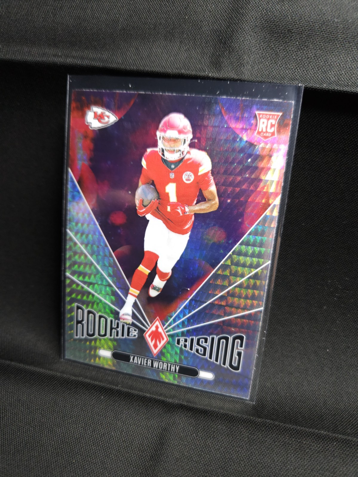 2024 Panini Phoenix - Rookie Rising Xavier Worthy #RR-XWY Hyper (RC)