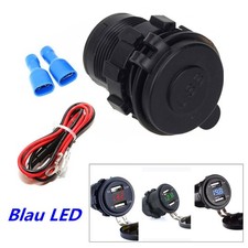4.2A Kfz Motorrad USB Ladegerät GPS Handy Spannungsanzeige Wasserdicht 4.2A Kfz Motorrad USB Ladegerät GPS Handy Spannungsanzeige Wasserdicht
