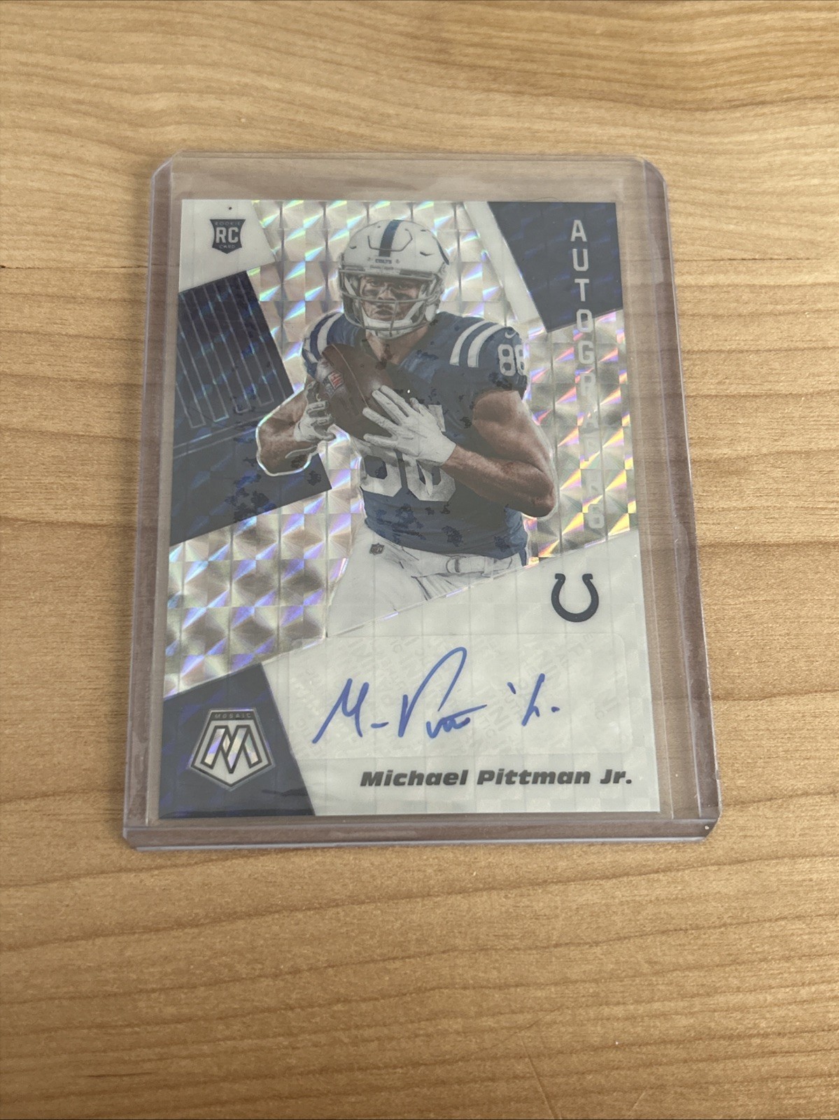 Michael Pittman Jr. Panini Mosaic Rookie Autographs Mosaic #RA14 Base