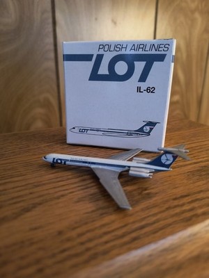 Schabak 1:600 LOT Polish Airlines IL-62 Diecast Model Aircraft