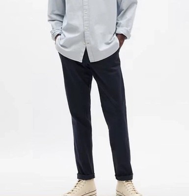 Gap Flex Essential Khaki Slim Fit Men s Size 34x30 Classic Navy Mid Rise  $59.99