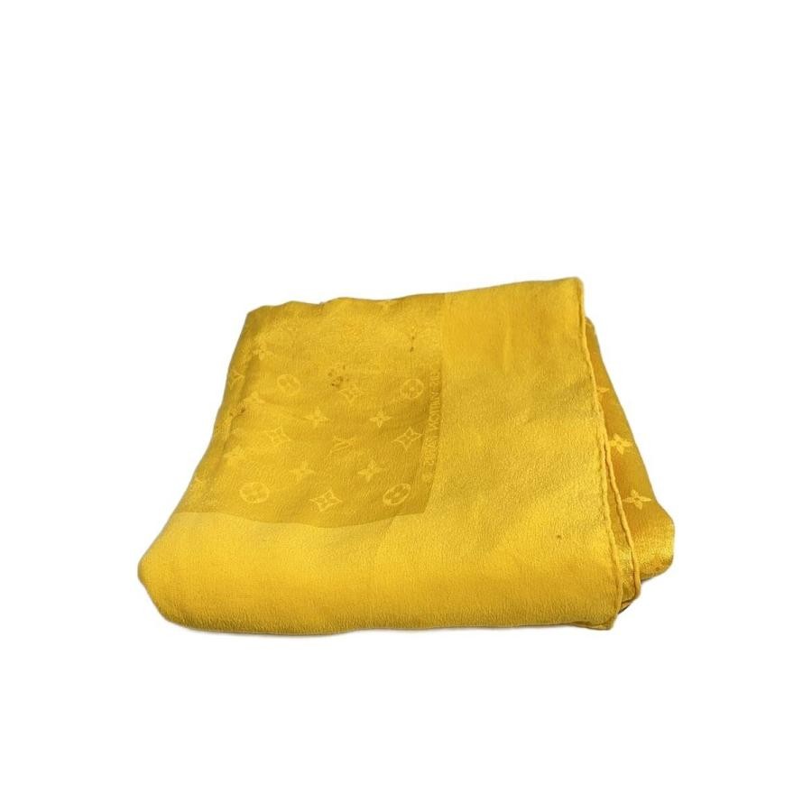 LOUIS VUITTON Silk Scarf, Yellow, All-over Pattern, Women's m71145