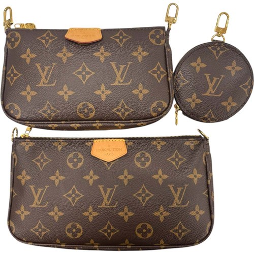 Louis Vuitton Pochette M44813 Canvas Brown Shoulder Bag Women's KNB342 #KNB342 - Picture 2 of 12