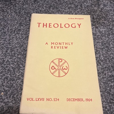 Theology A Monthly Review A New Prospect December 1964