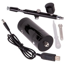 Airbrush Compressor Kit Spray Gun Airbrush Set 7cc 0.3mm Black
