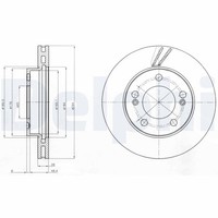 2X Bremsscheibe Delphi BG4206 FüR Actyon Kyron Ssangyong Rexton 2 1 Sports QJ