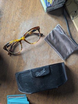 Persol Brillengestell 3052-V 108 Caffe Tortoise Round Vollrand 52-20-145