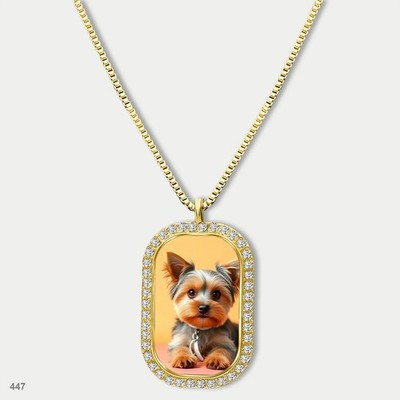 Stunning Cute Yorkie Yorkshire Terrier Dog Fashion Pendant Necklace Chain Printe