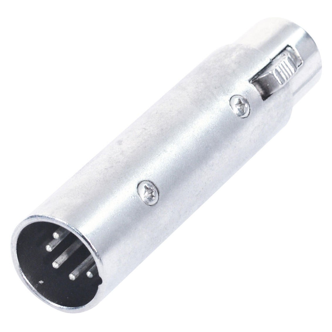 Adapter/Kupplung Omnitronic Adapter 3pol XLR(F)/5pol XLR(M) Adapter Kupplung Kab