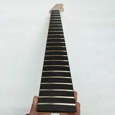 DIY Maple Electric Guitar Neck Ebony Fingerboard 22 Frets 25.5" Scale Length
