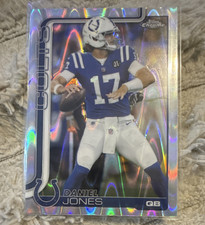 Topps Chrome 2025 Hologram Daniel Jones Indianapolis Colts Football Card #132