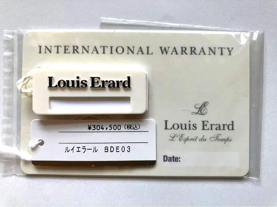 Louis Erard Hombre Cuerda Manual Redonda Plateada W42mm De Colección Con Caja Foto 3 de 4