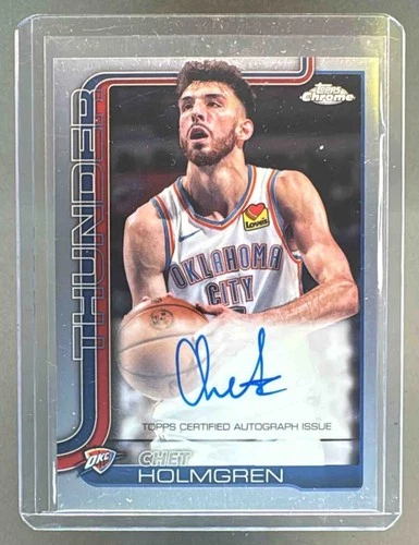 Chet Holmgren 2025 Topps Chrome #TCA-CH Auto