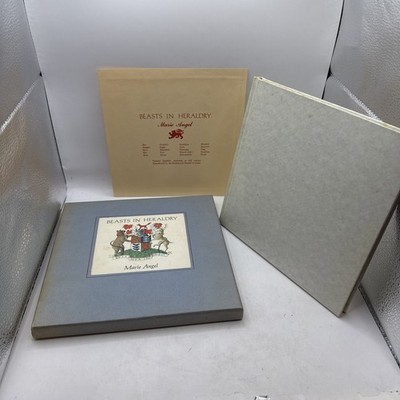 Beasts in Heraldry Hardcover Marie Angel Spes Mea In Deo Vtg 1974 1st Edition