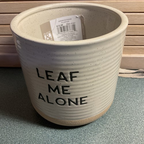 Sommer-Übertopf "Leaf Me Alone"