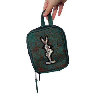 Vintage 1995 Looney Tunes Green Mini Backpack Bag Purse Cross Body Bugs Bunny - Image 1 of 4