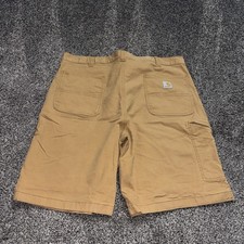 Carhartt Men's Rugged Flex Relaxed Fit Canvas Work Shorts Khaki BS2514-M Size 40