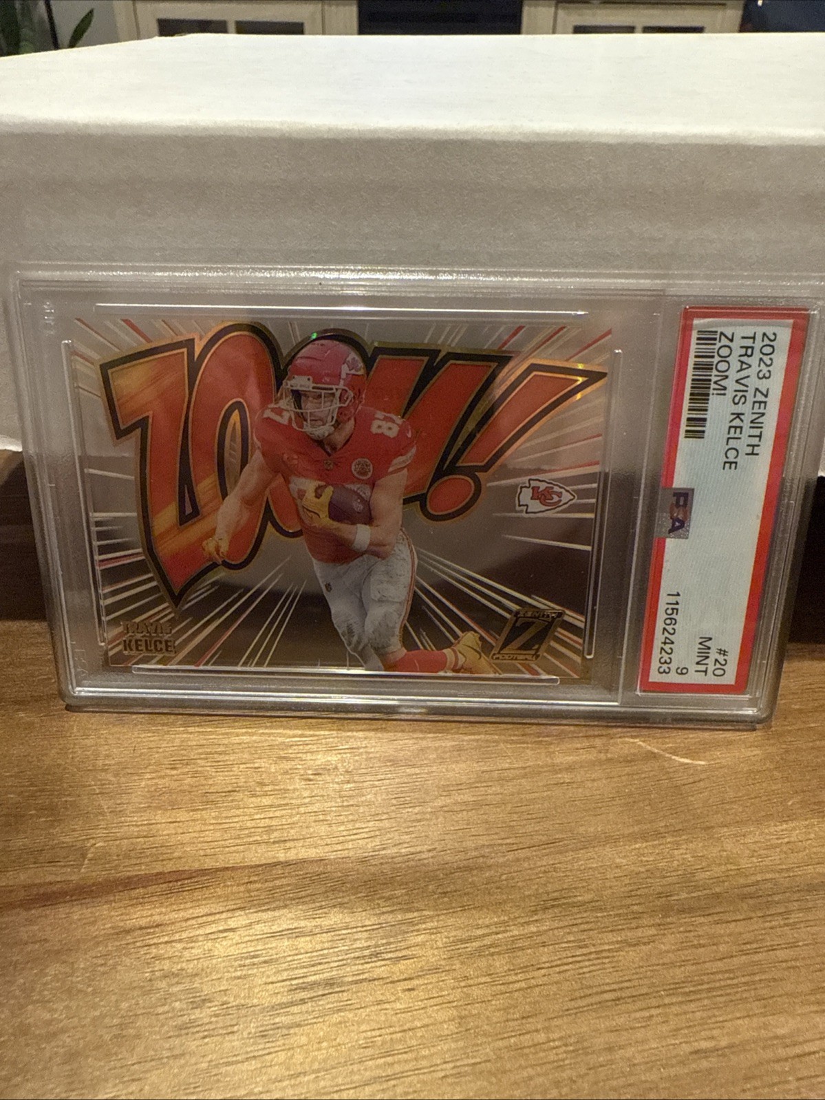 2023 Panini Zenith Travis Kelce #20 ZOOM PSA 9