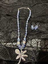 Necklace And Earrings Set Butterfly