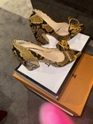 Nine West Yellow Snake Print Bow Block Heel Pumps Women's Size 7.5 — photo 2