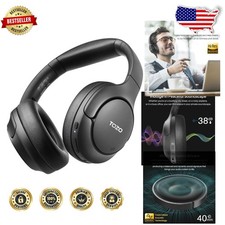 Tozo Wireless Headphones 60 Hours Play, Hybrid ANC, Hi-Res Sound, Comfort Fit