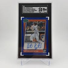 2021 Donruss Optic Rated Prospect Heston Kjerstad RPS-HK Blu Mojo Auto /99 SGC10