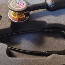 Littmann CORE Digital Stethoscope - 8570 High Polish Rainbow & Black
