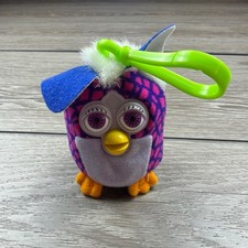 Furby Plush Keychain 2000 Tiger Electronics McDonald's Pink Blue OS