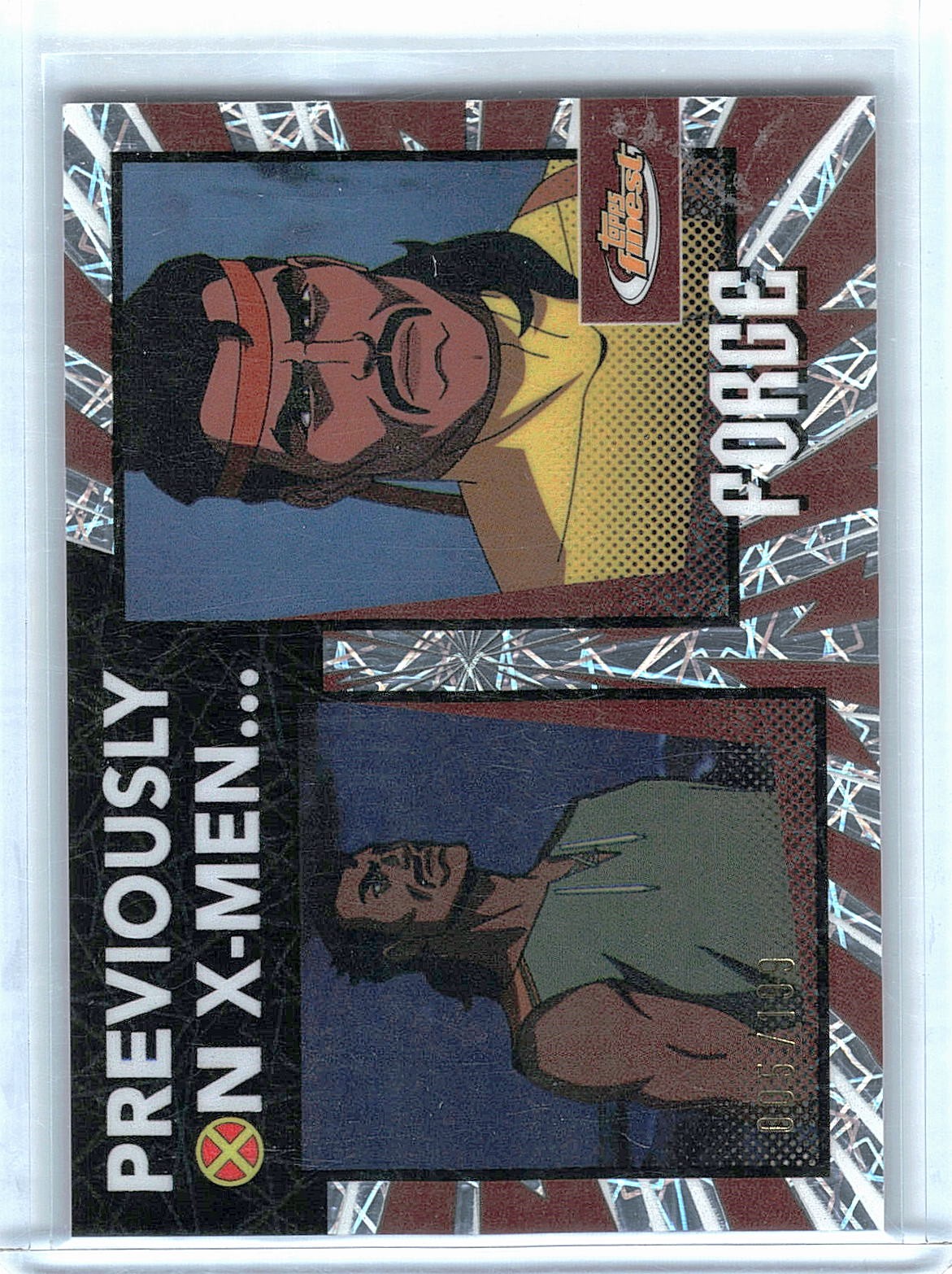 2025 Topps Finest Marvel X-Men '97 Forge Previously On Laser /199 #PO-18