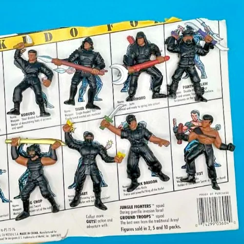 ¡Lote de 10 tripas Mattel 1986 de colección! Figuras de acción Akido Ninja Force Samurai Foto 3 de 3