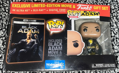 Black Adam DC 4K UHD Blu-Ray Funko POP Limited Edition NEW Sealed Wal-Mart Excl