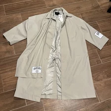 ZARA Varsity Harvard University Trench Coat with Detachable Cape Size M-L NWT