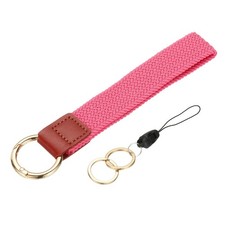 Stretchy Wristlet Keychain Lanyard for Keys Phone Wallet, Pink