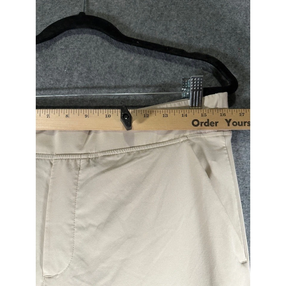 Pantalones al tobillo Athleta Brooklyn para mujer talla 10 tostados informales ligeros Foto 3 de 4