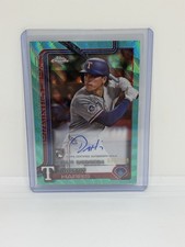 2025 Topps Chrome - #CRDA-DH Dustin Harris Aqua Wave Rookie Debut Auto /199 RC