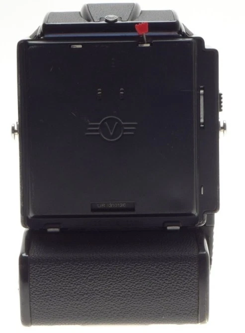 CUERPO DE CÁMARA HASSELBLAD 500 EL/M CON BUSCADOR DE NIVEL DE CINTURA CONVERSIÓN DE BATERÍA HECHO Foto 4 de 4